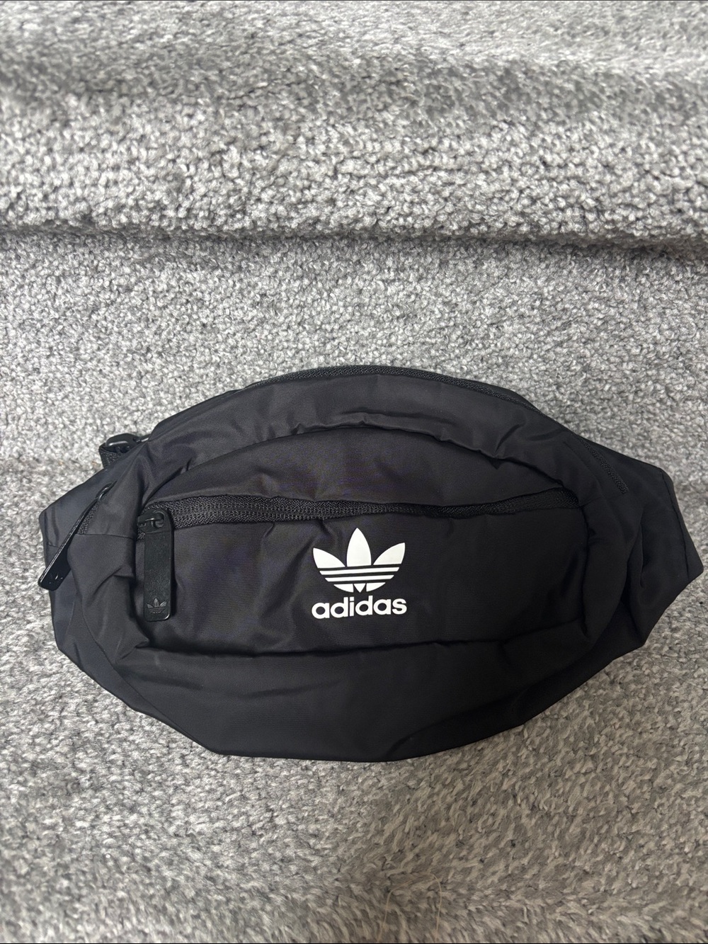 Adidas Black Trefoil Waist Bag